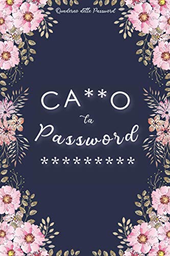 Quaderno delle Password: Un diario per organizzare password, username,  email e accessi ai siti web in ordine alfabetico… di Rellico Life Planner 